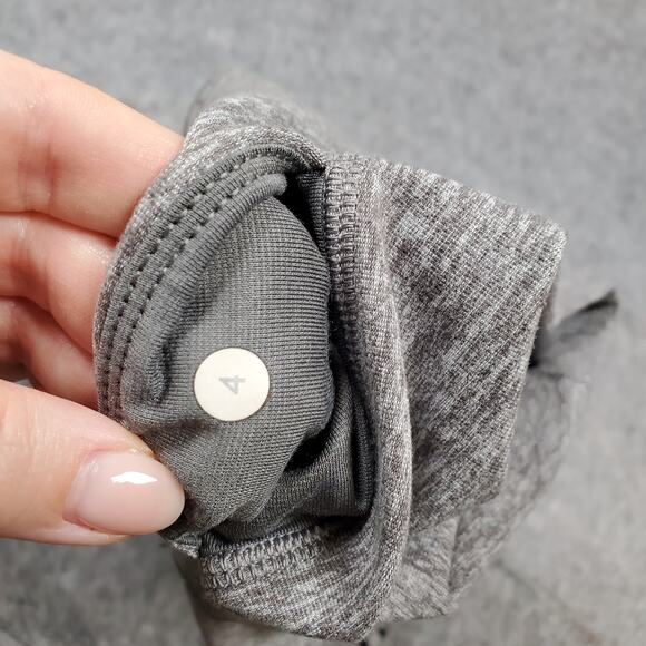 Lululemon Leggings Womens 4 Pure Practice  Heathered Slate Gray Yoga Run Gym - Picture 8 of 10